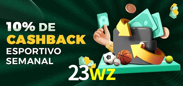 10% de bônus de cashback na 23wz